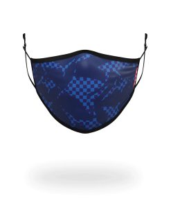 SHARK CHECK (BLUE) FACE MASK