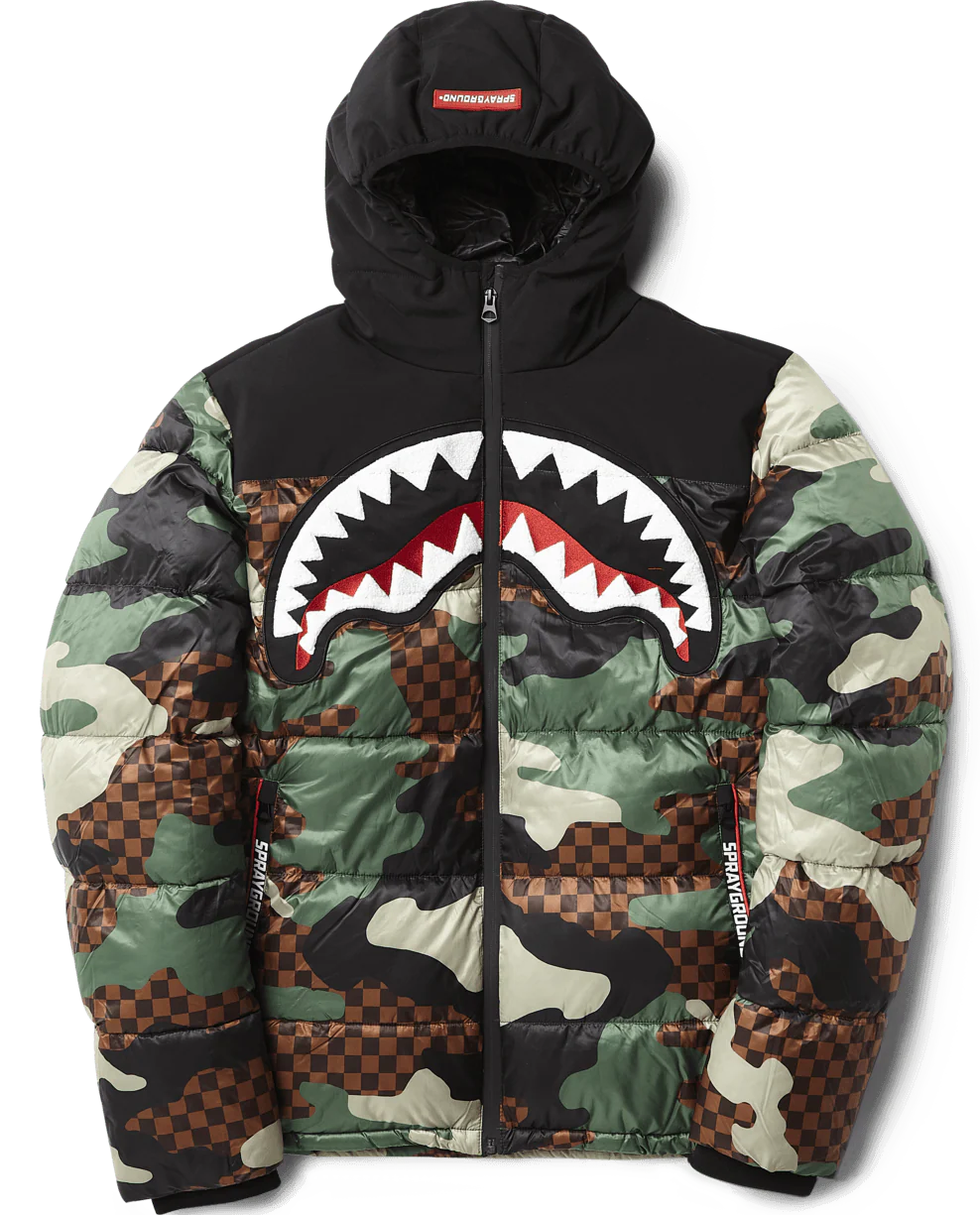 CAMO CHECKERED PUFFER