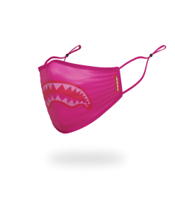 Alternative view of ADULT PINK SHARK FORM-FITTING FACE MASK