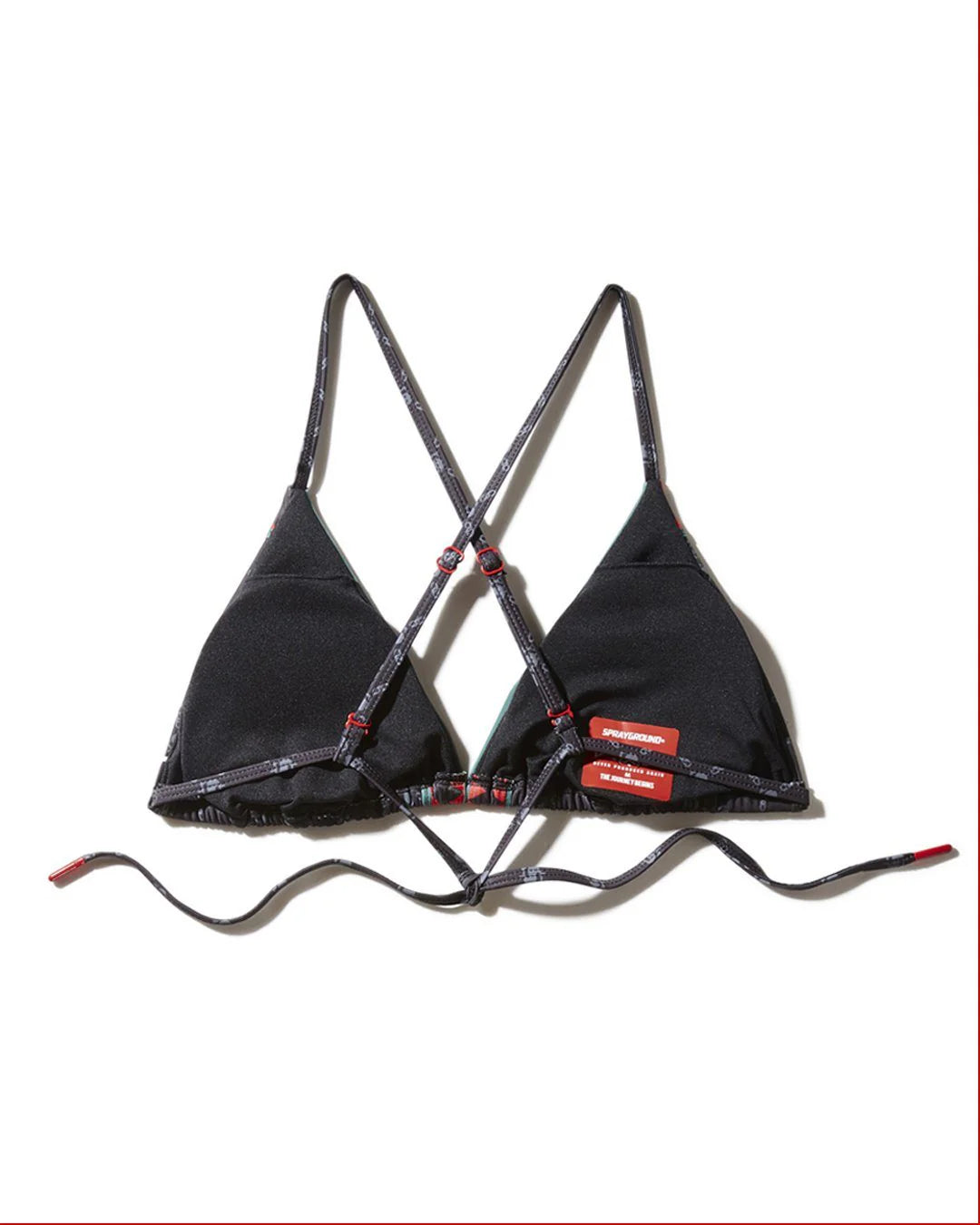 MIDNIGHT MONEY PATTERN BIKINI TOP - Image 4