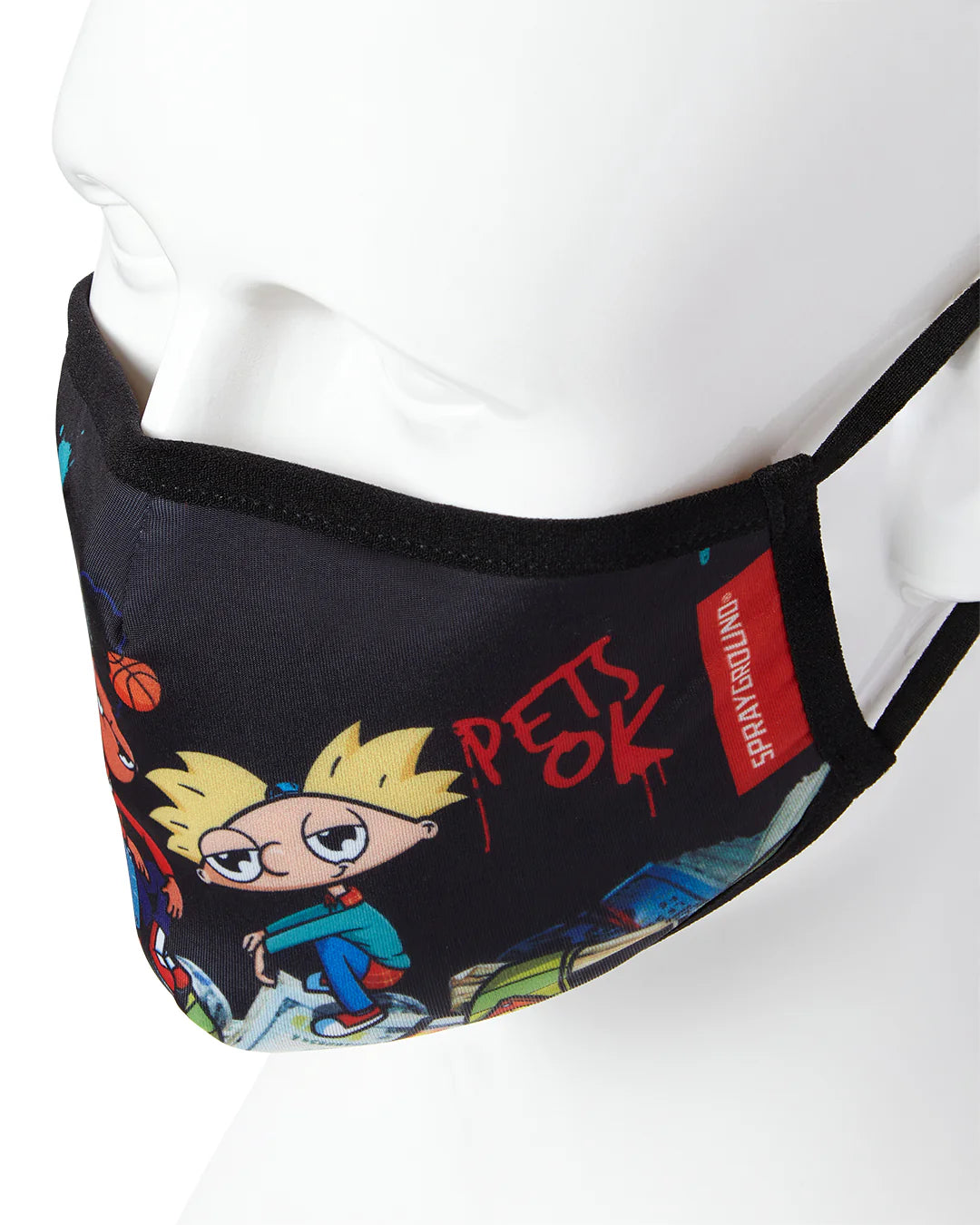 ADULT HEY ARNOLD MONEY STACKS FORM FITTING FACE-COVERING - Image 3