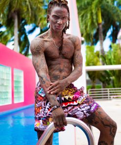 Alternative view of SHARKS IN PARIS JETSKI SWIM TRUNKS