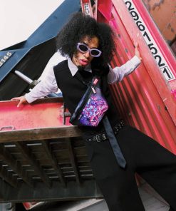 Alternative view of PINK PANTHER DIAMOND HEIST SAVVY CROSSBODY