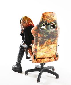 Alternative view of FIRE CAMO GAMING CHAIR - SUPER RARE