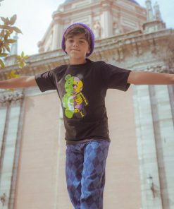 Alternative view of YOUTH ANATOMY BEAR T-SHIRT BLACK