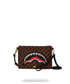 SAWTOOTH SHARKS IN PARIS CROSSOVER CLUTCH