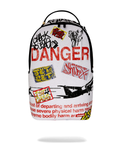JETBLAST SIGN ON THE RUNWAY BACKPACK