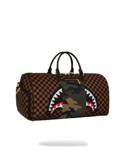 Alternative view of EXTERIOR GOLD ZIP POCKET SHARKS IN PARIS DUFFLE