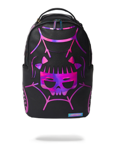 CAZZU IRIDESCENT CUT & SEW SPIDER SKULL SHARK BACKPACK (DLXV)