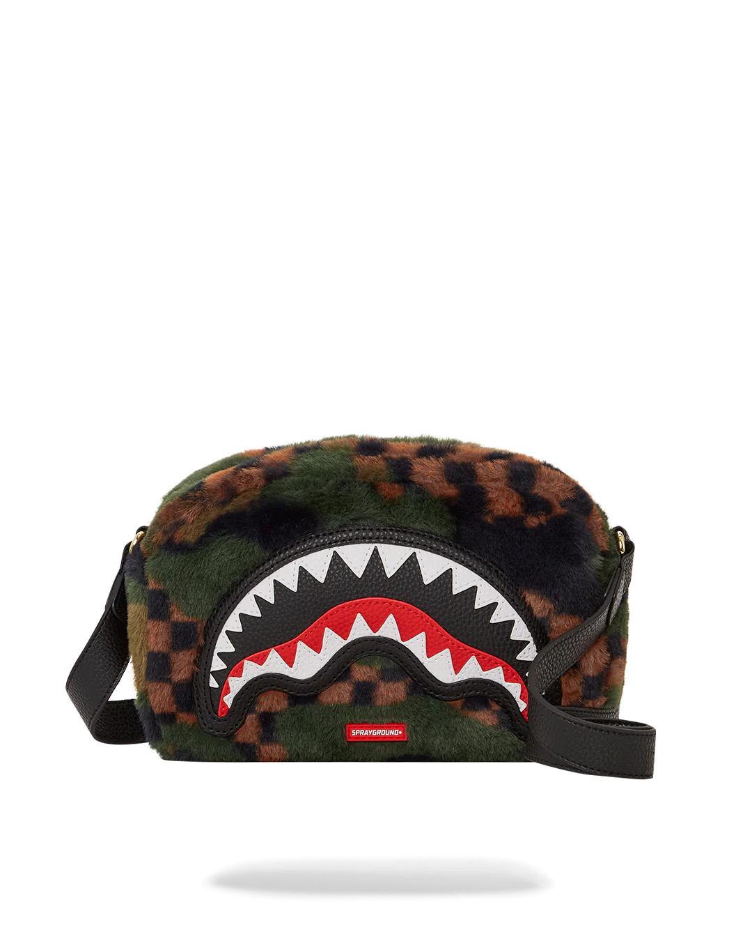 BIG SKY FUR SHARK MESSENGER BRICK BAG