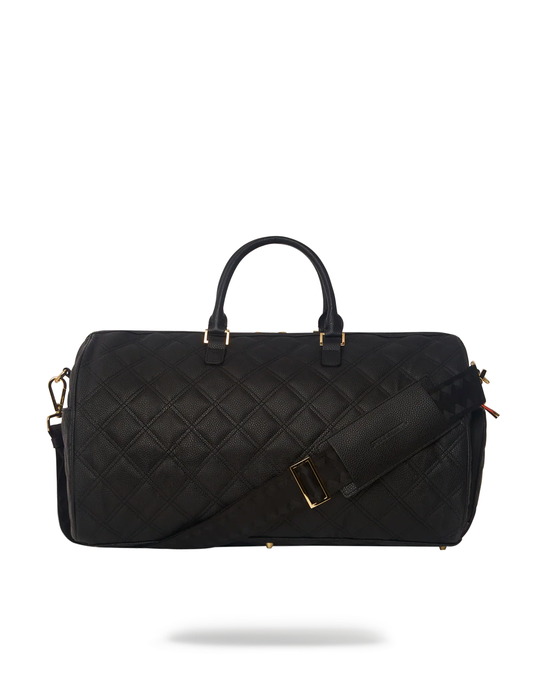 NOIR QUILT GOLD CHAIN SHARK DUFFLE - Image 5