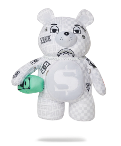SPLIT THE CHECK (PEARL) MONEYBEAR TEDDYBEAR BACKPACK