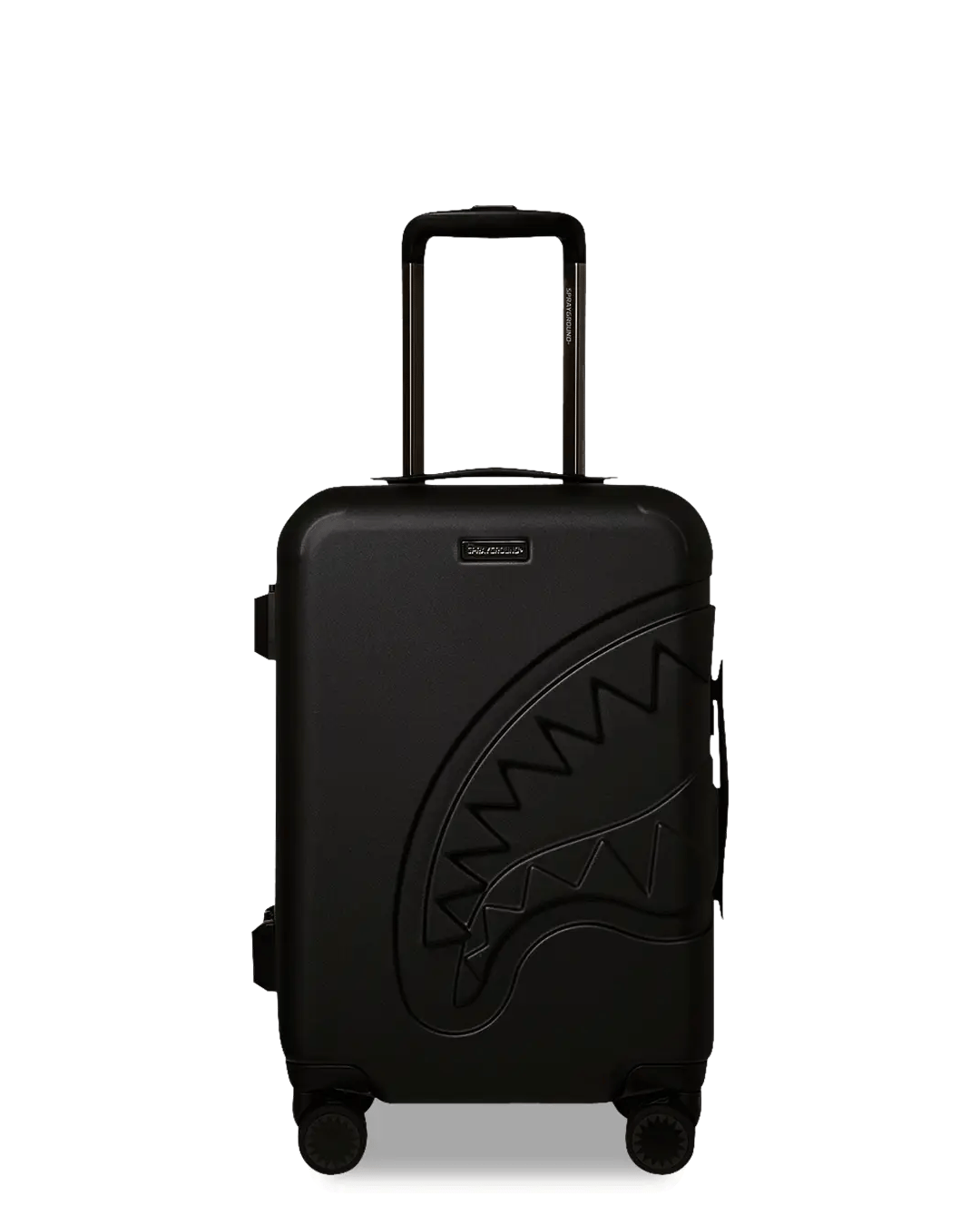 REALITY CHECK SHARKITECTURE CARRY-ON JETBLACK LUGGAGE (GUNMETAL HARDWARE)