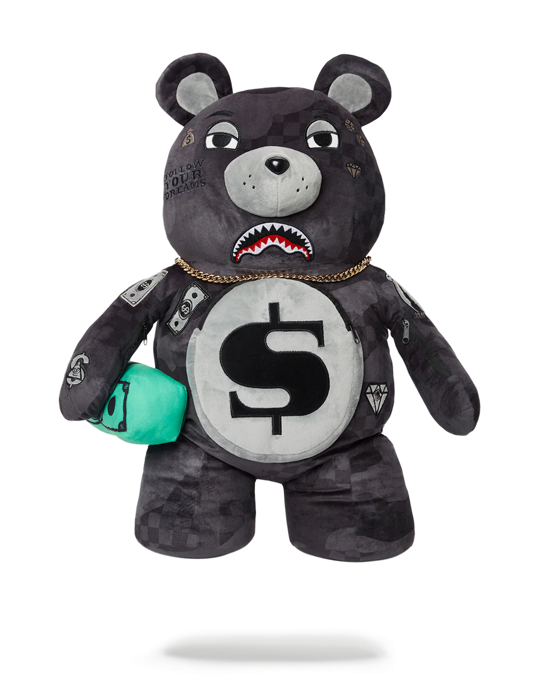 3AM NEVER SLEEP MONEYBEAR TEDDYBEAR BACKPACK