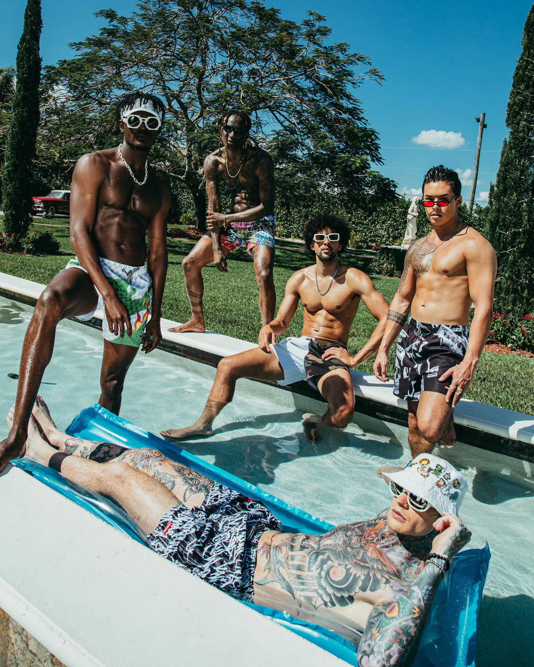 SPLIT BITE CAMO SHOTO SWIM TRUNKS - Image 4