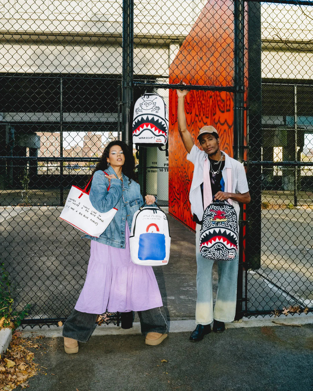 KEITH HARING THE BIG BLUE PURSE ART TOTE - Image 14