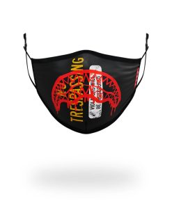 ADULT NO TRESSPASSING FORM FITTING FACE MASK