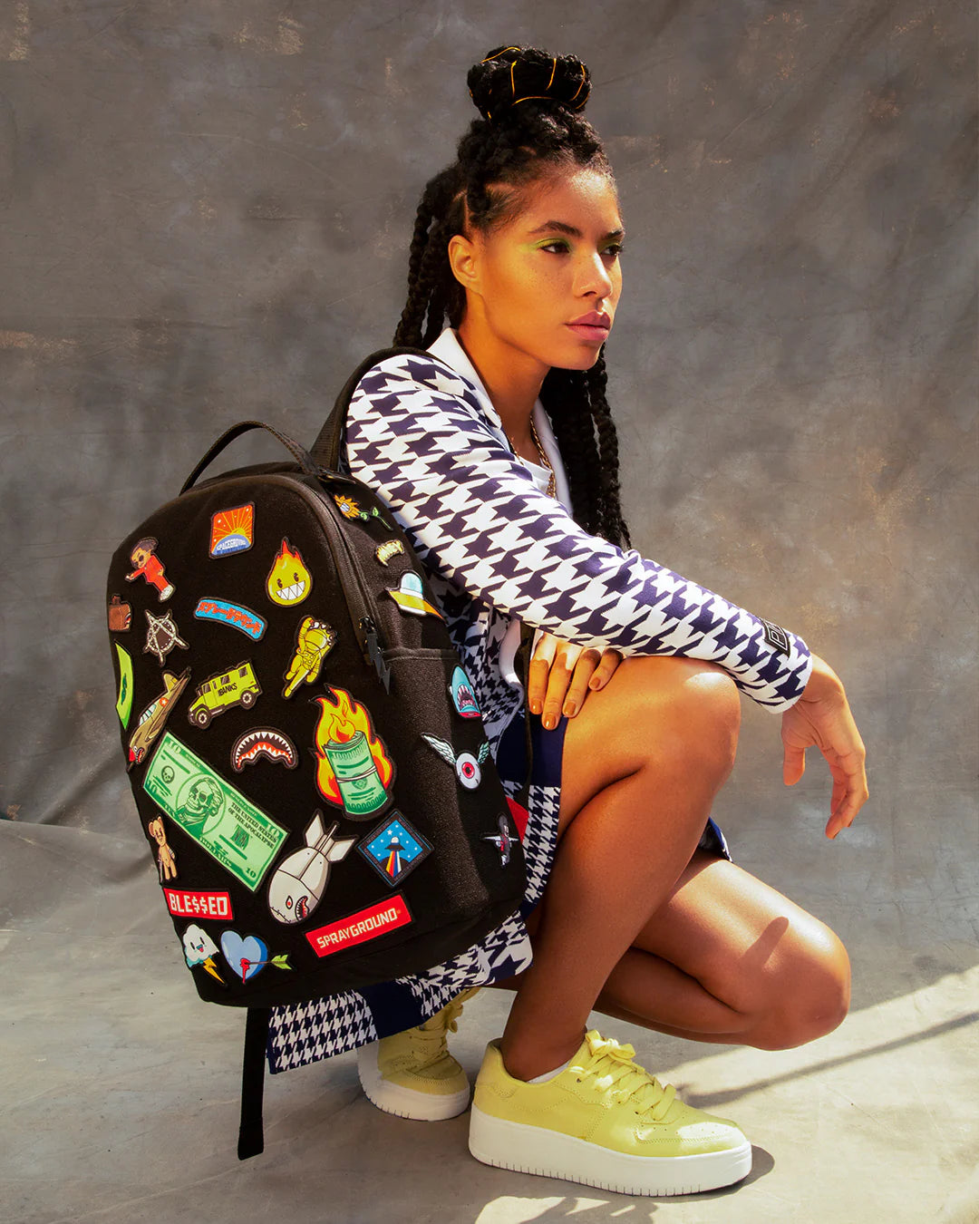 THE 32 REMOVABLE PATCHES VELCRO BACKPACK - Image 11
