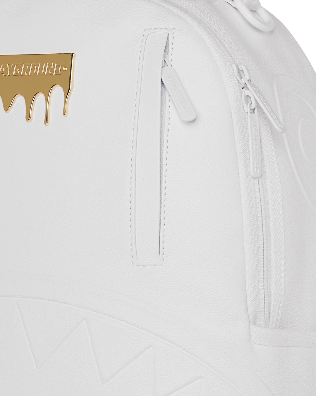 GOLD BRICK LUXE WHITE BACKPACK - Image 12