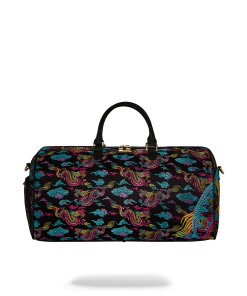 EMBROIDERED DRAGONS DUFFLE