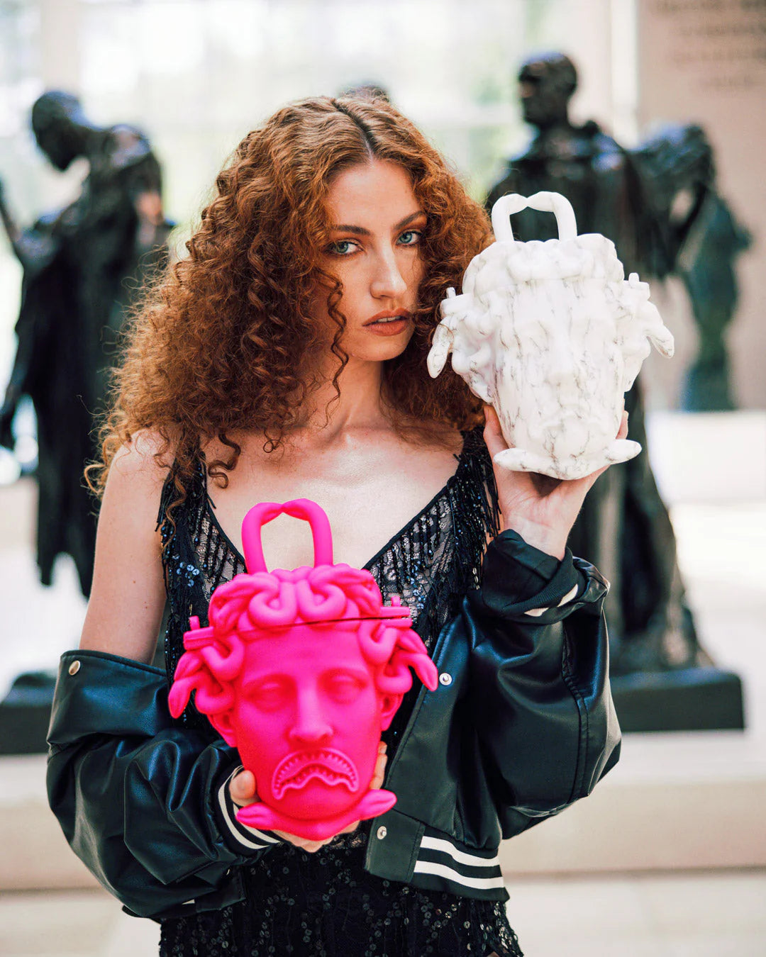 THE MET CANOVA MEDUSA HANDBAG (PINK) - Image 11