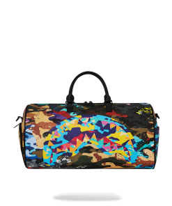 SLICED AND DICED CAMO DUFFLE