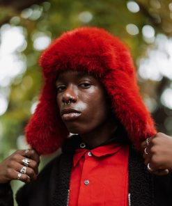 Alternative view of SKY HIGH SEEKERS ARCTIC BIG FUR AVIATOR (SG RED)