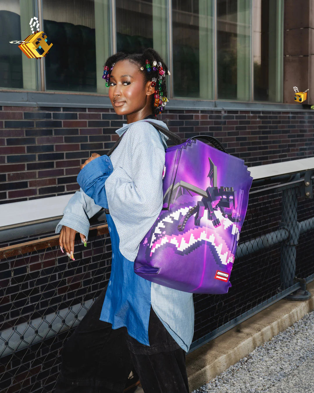 MINECRAFT ENDER DRAGON ATTACK BACKPACK - Image 6