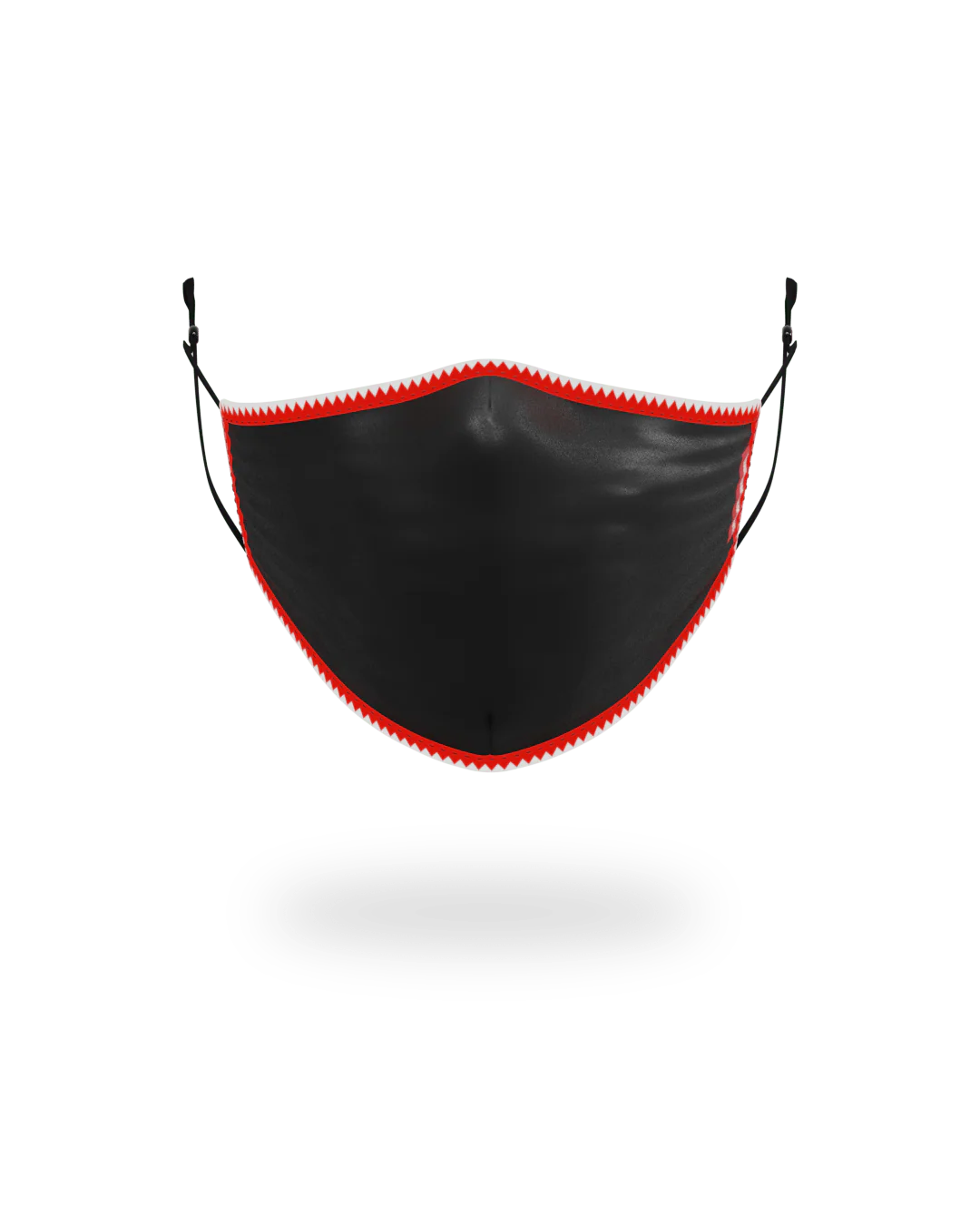 ADULT VERTICAL SHARK (BLACK) FORM-FITTING FACE MASK