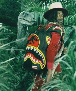 Alternative view of JURASSIC PARK SHARK CHENILLE SHARK BACKPACK (DLXR)