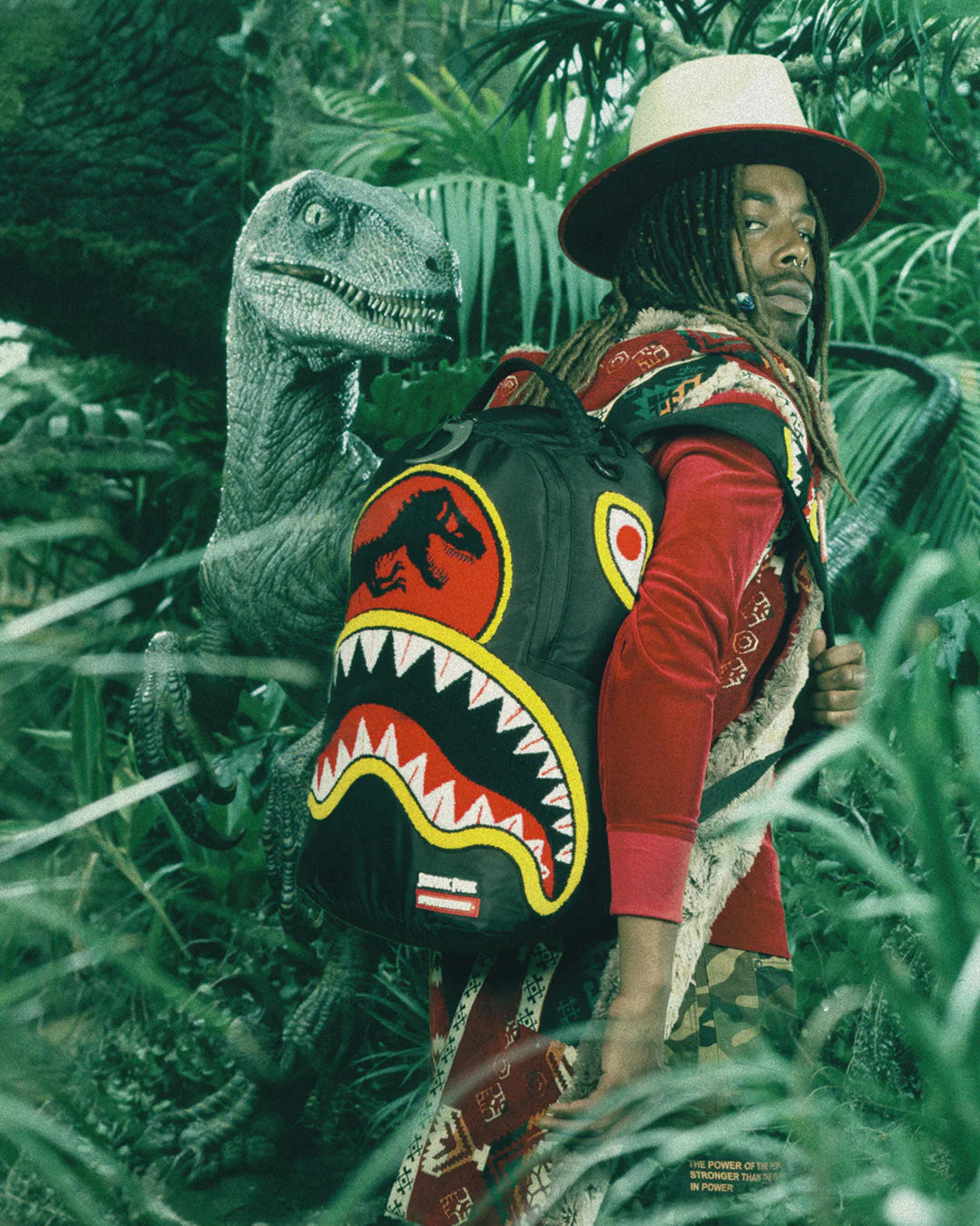 JURASSIC PARK SHARK CHENILLE SHARK BACKPACK (DLXR) - Image 2
