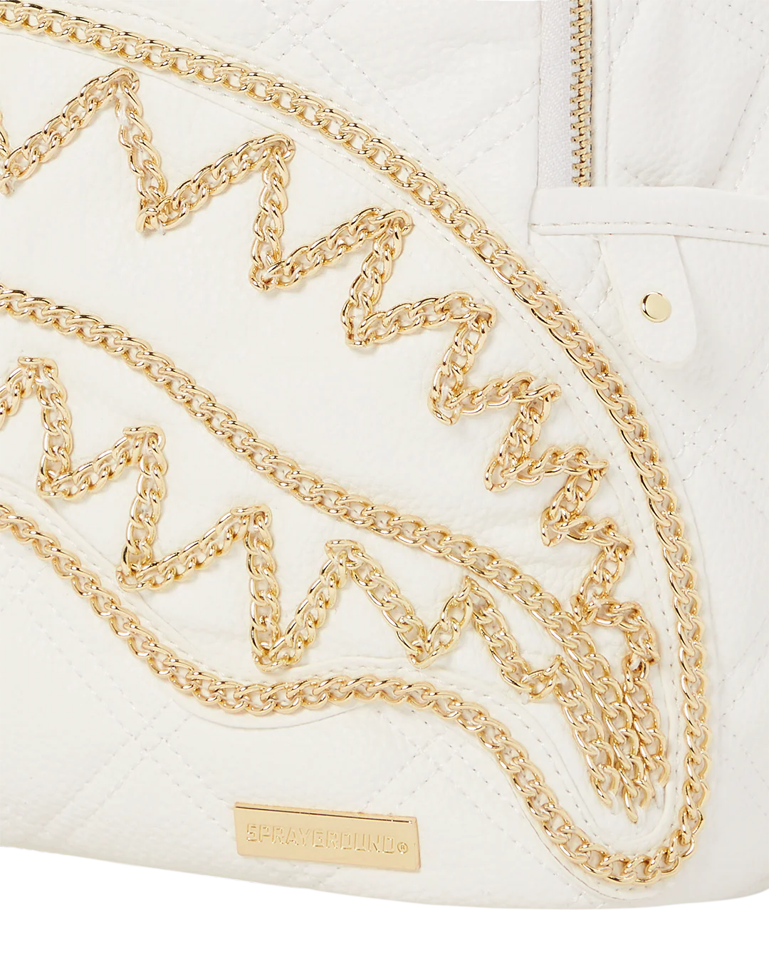 RIVIERA LE BLANC GOLD CHAIN SHARK SAVAGE BACKPACK - Image 12