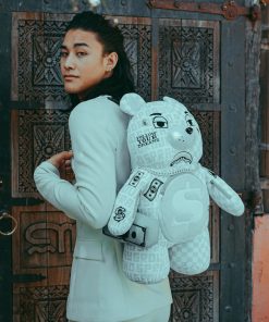 Alternative view of SPLIT THE CHECK (PEARL) MONEYBEAR TEDDYBEAR BACKPACK