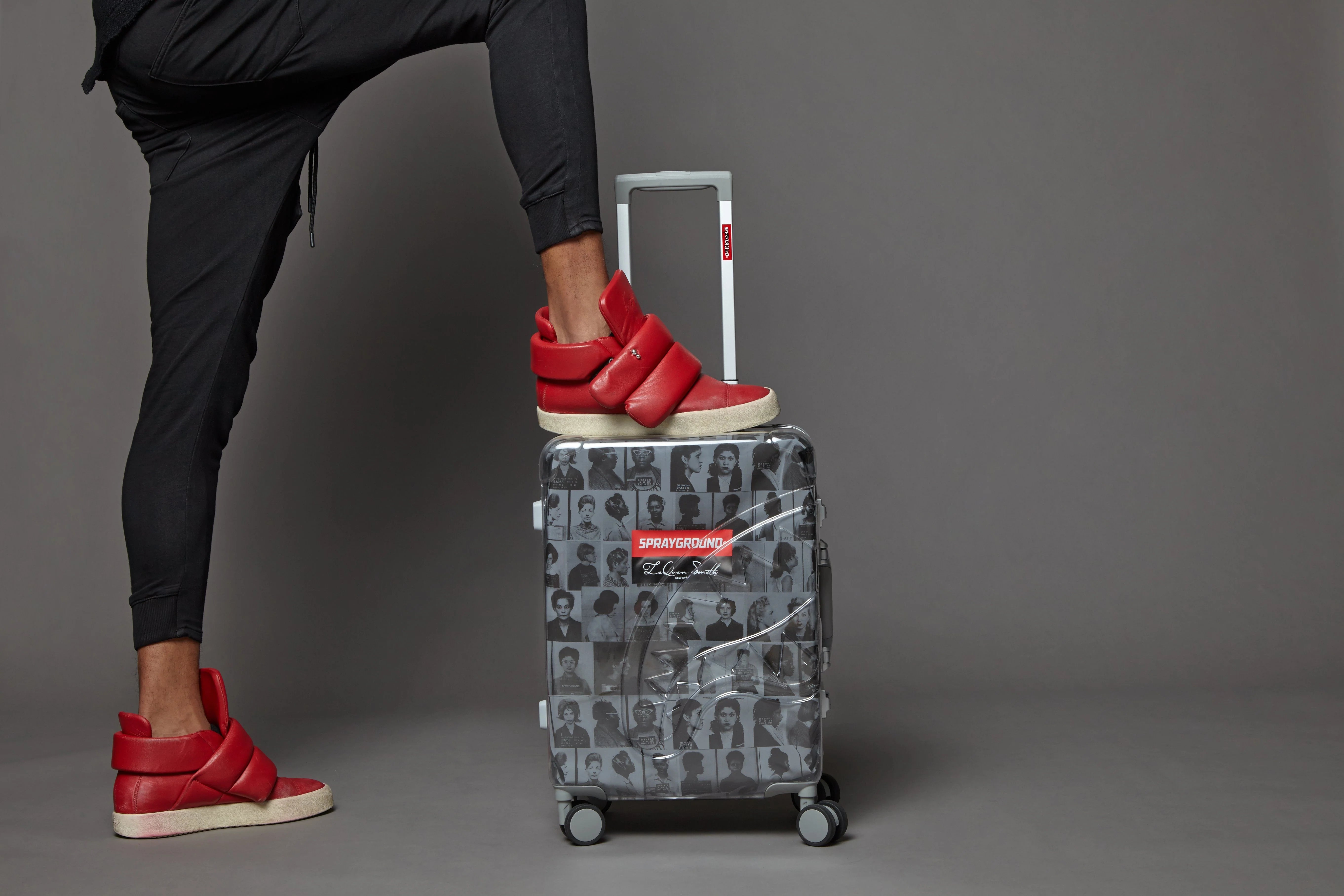 LAQUAN SMITH EMBOSSED CLEAR 3M CARRY-ON - Image 3