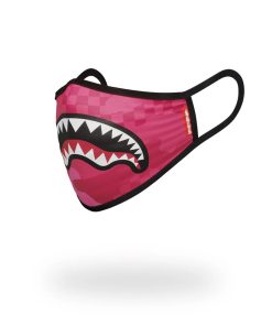 Alternative view of PINK ANIME SHARK FORM-FITTING MASK