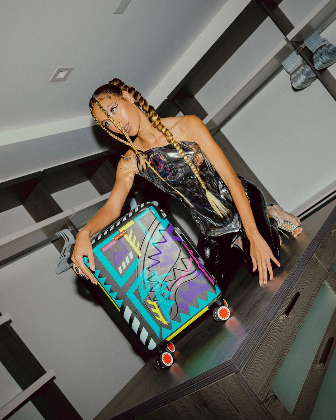 A.I. PATH TO THE FUTURE III HARDSHELL CARRY-ON LUGGAGE - SANDFLOWER COLLAB - Image 32