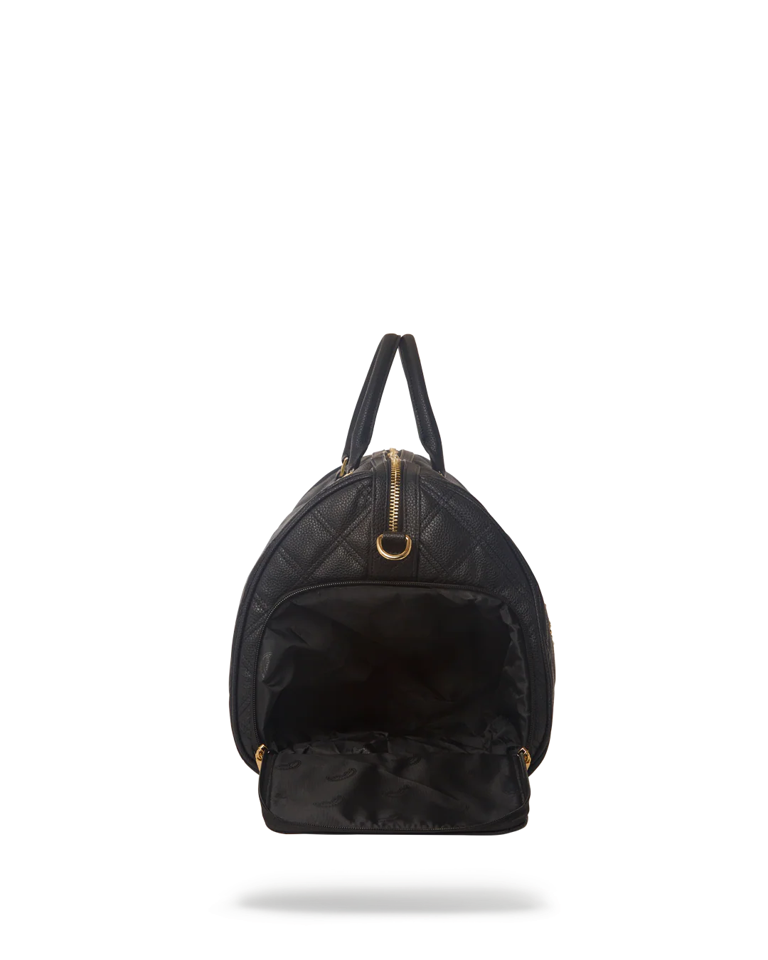 NOIR QUILT GOLD CHAIN SHARK DUFFLE - Image 11