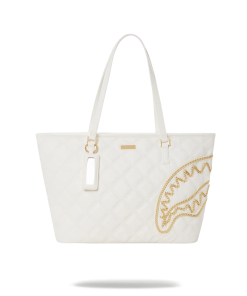 RIVIERA LE BLANC GOLD CHAIN SHARK TOTE
