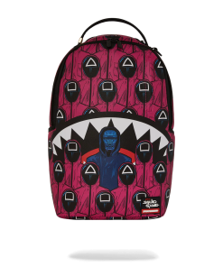 SQUID GAME COLLAB FRONT MAN & PINK GUARD SHARKS BACKPACK