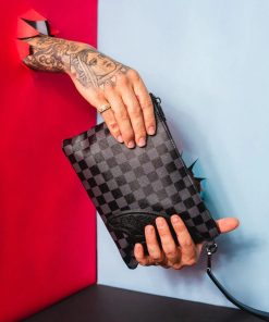 Alternative view of HENNY BLACK CROSSOVER CLUTCH