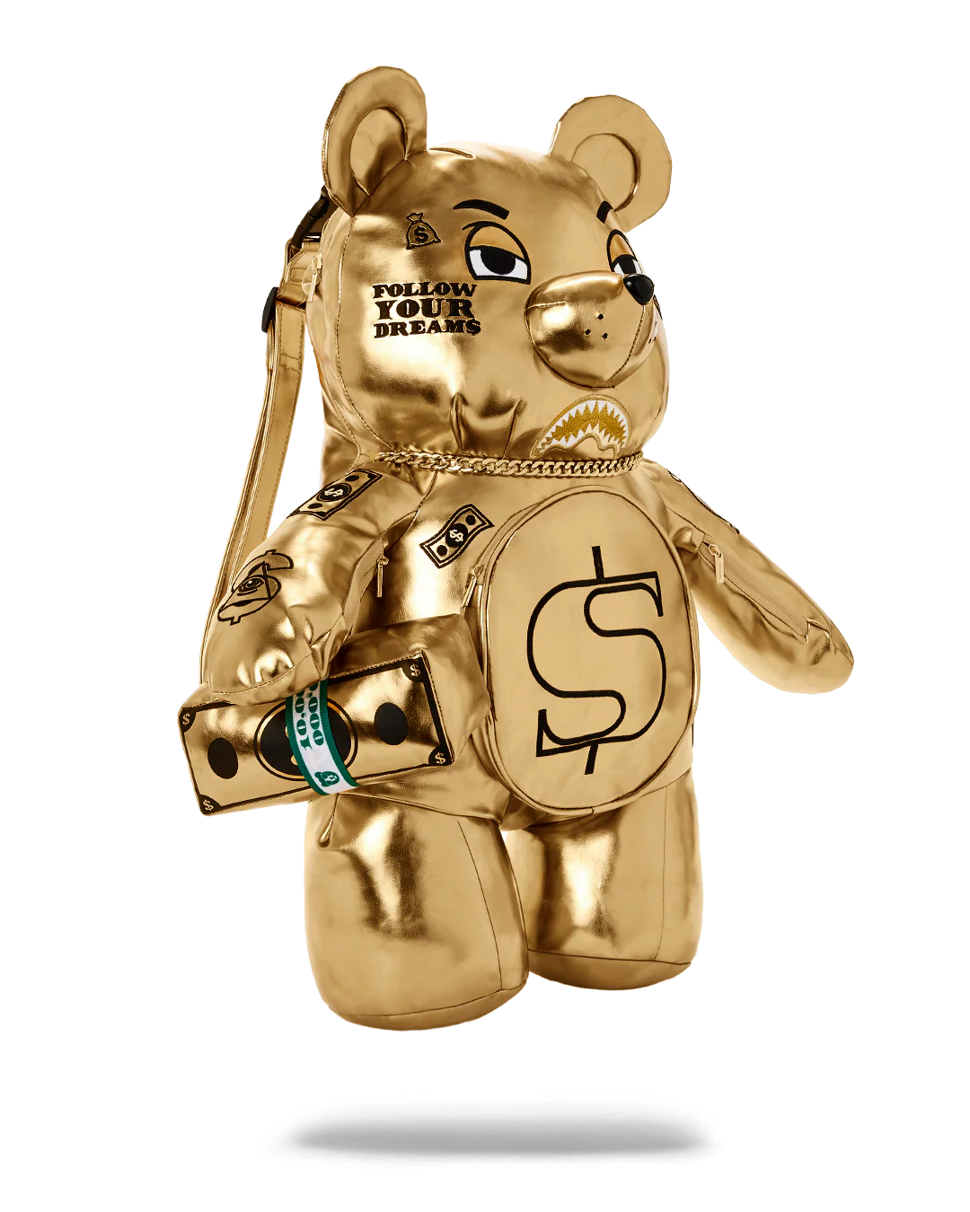 GOLD RUSH MONEYBEAR TEDDYBEAR BACKPACK - Image 3