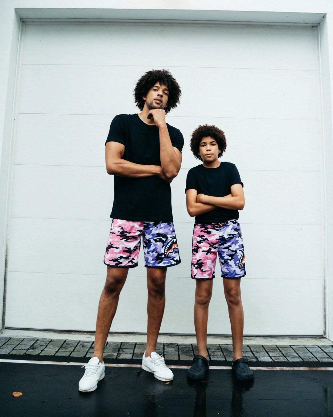 SPLIT CAMO CORTO SWIM TRUNKS - Image 6