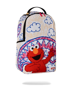 Alternative view of ELMO'S WORLD SHARK SKETCH BACKPACK