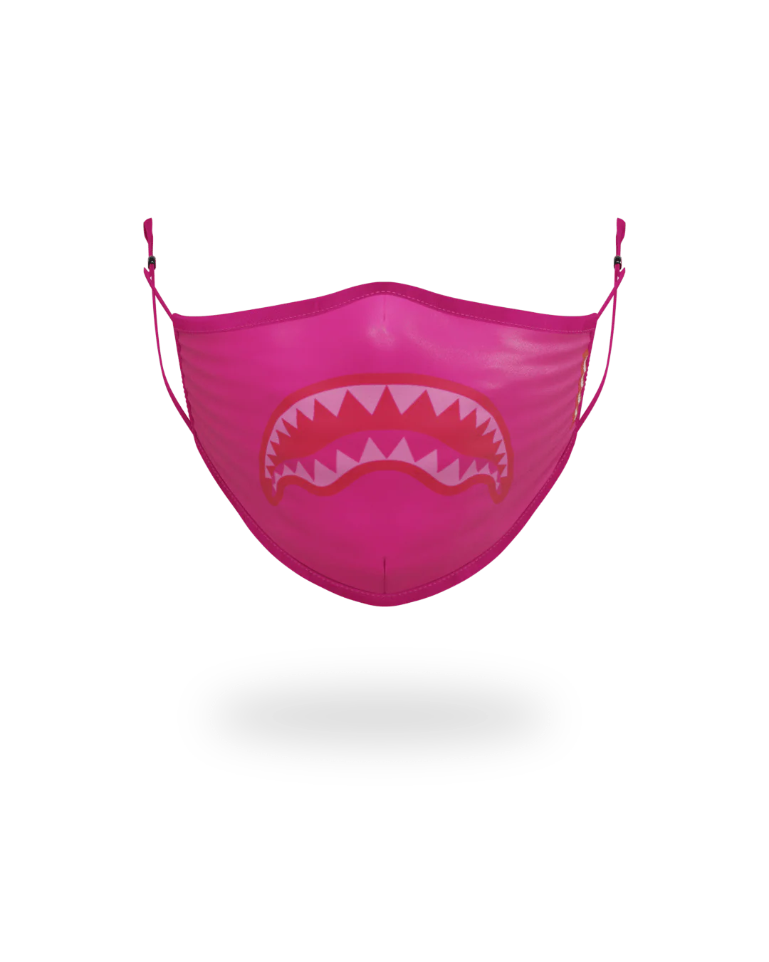 ADULT PINK SHARK FORM-FITTING FACE MASK