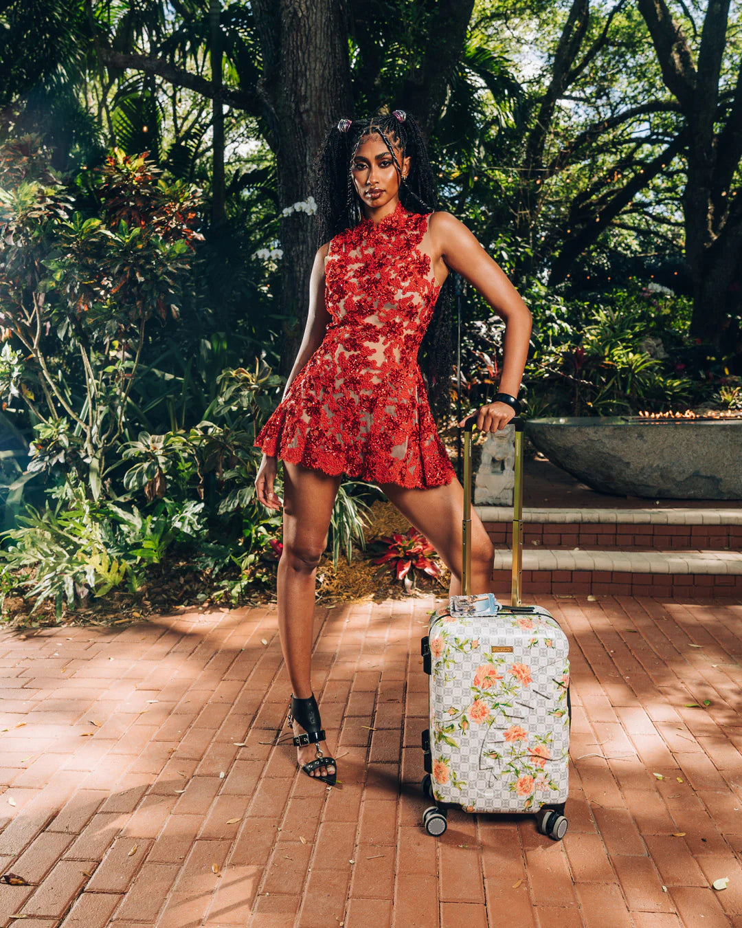 A.I. AFRICAN INTELLIGENCE ELEGANT ENERGY SHARKITECTURE CARRY-ON LUGGAGE - SANDFLOWER COLLAB - Image 12