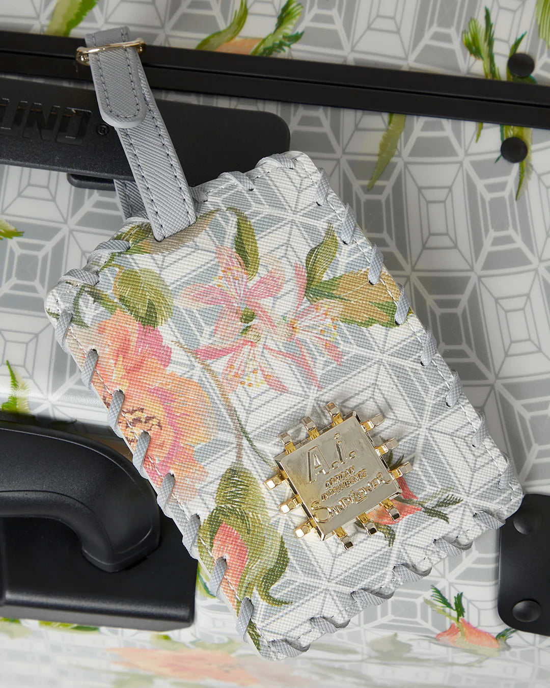 A.I. AFRICAN INTELLIGENCE ELEGANT ENERGY SHARKITECTURE FULL SIZE LUGGAGE - SANDFLOWER COLLAB - Image 16