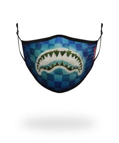 ADULT SHARK ISLAND FORM FITTING FACE MASK