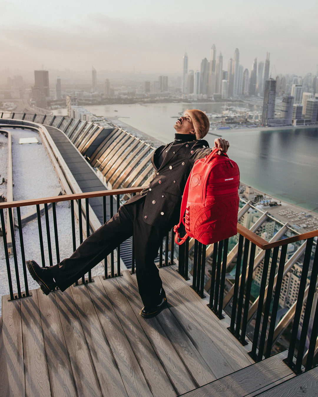 DENIRO CRIMSON BACKPACK (DLXV) - Image 6
