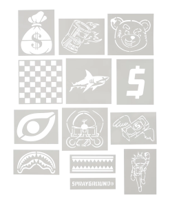 Alternative view of GRAFFITI ARTIST - DESIGN YOUR OWN BACKPACK - 9 STENCILS INCLUDED