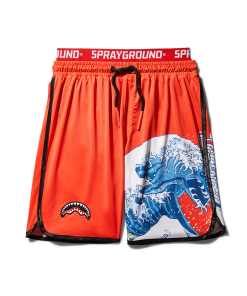 JAPAN WAVE CORTO SWIM TRUNKS (RED)